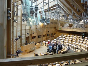 Scottish Parliament debating chamber