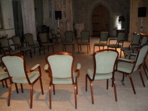 A circle of chairs