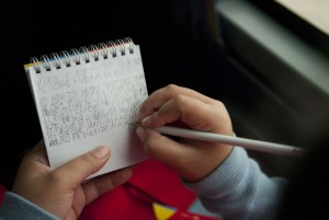 Person taking notes