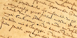 Old legal parchment
